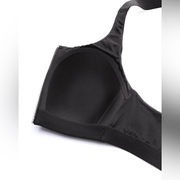 Zip Front High Impact Sports Bra - Picture 4 of 6
